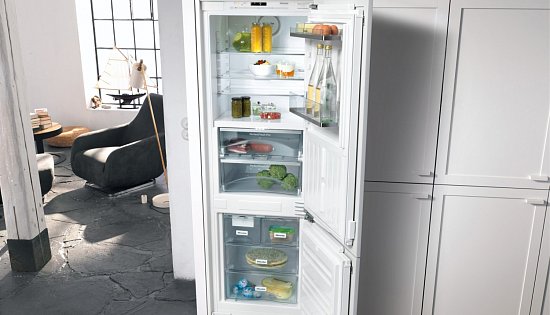 Компания Miele предлагает широкий выбор новых встраиваемых холодильников и холодильно-морозильных комбинаций